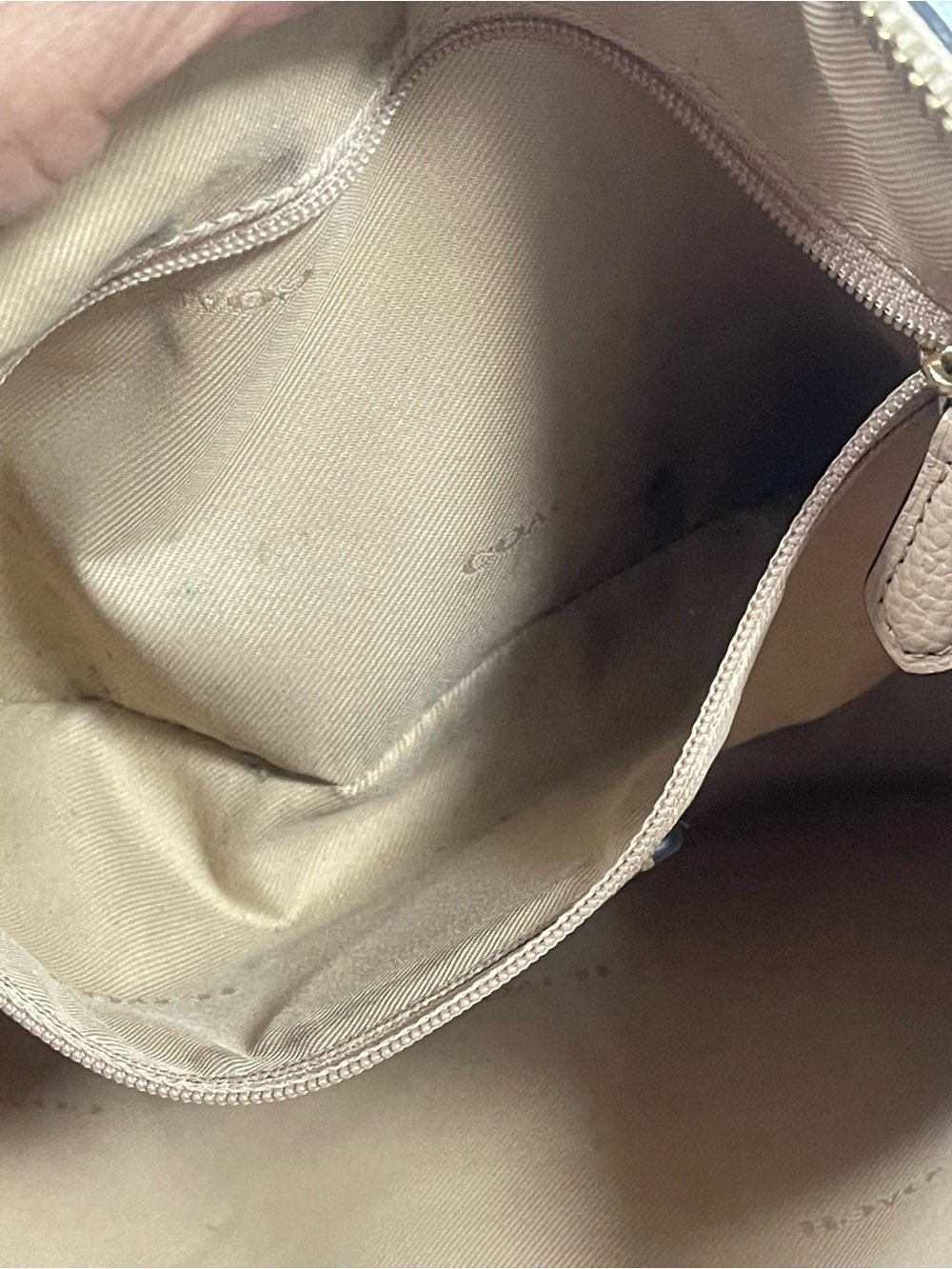 coach purse small shoulder bag light tan  #117880-56819 no stains - Picture 12 of 12